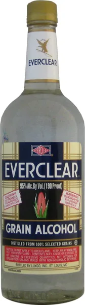 Everclear Grain Alcohol 190 Proof 750ml